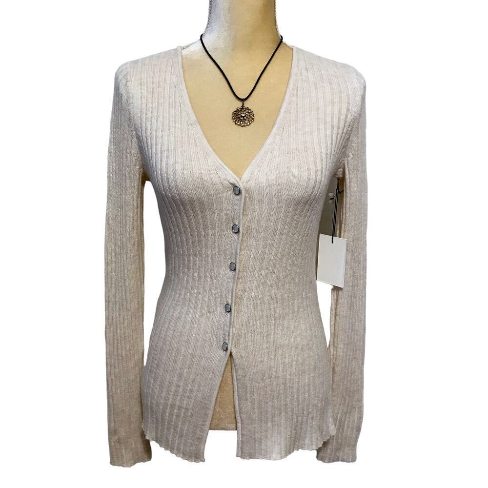 Something Navy NWT Cream Cardigan Sweater Women S